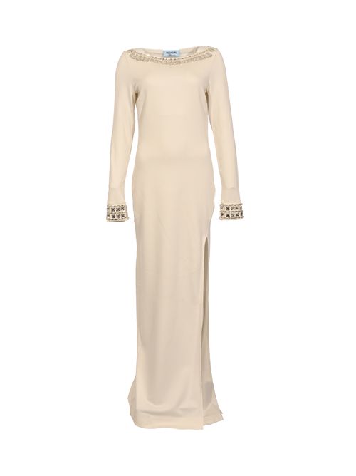 Abito in jersey con ricamo gioiello Chalk BLUGIRL | RF5277 J476214300